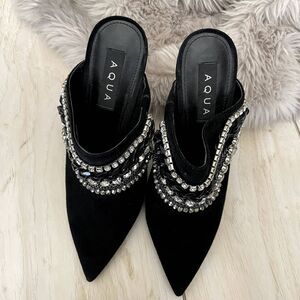 Aqua Black Heels | Women’s Size 8M | Classic & Chic | Elegant Stiletto